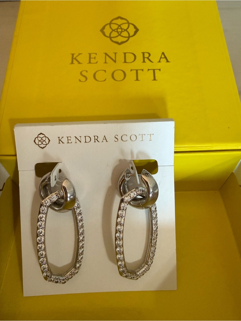 Kendra Scott Silver Danielle Link Convertible Drop Earrings